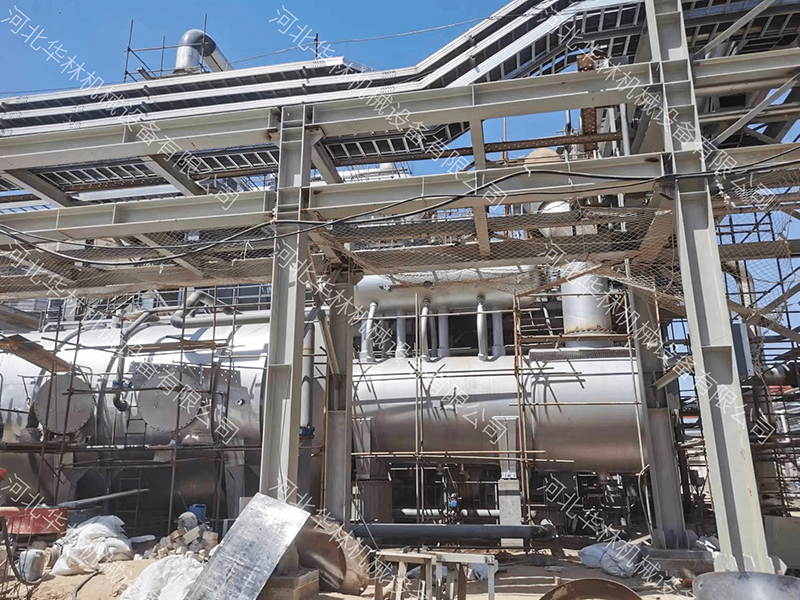 寧夏廢熱鍋爐項目現(xiàn)場